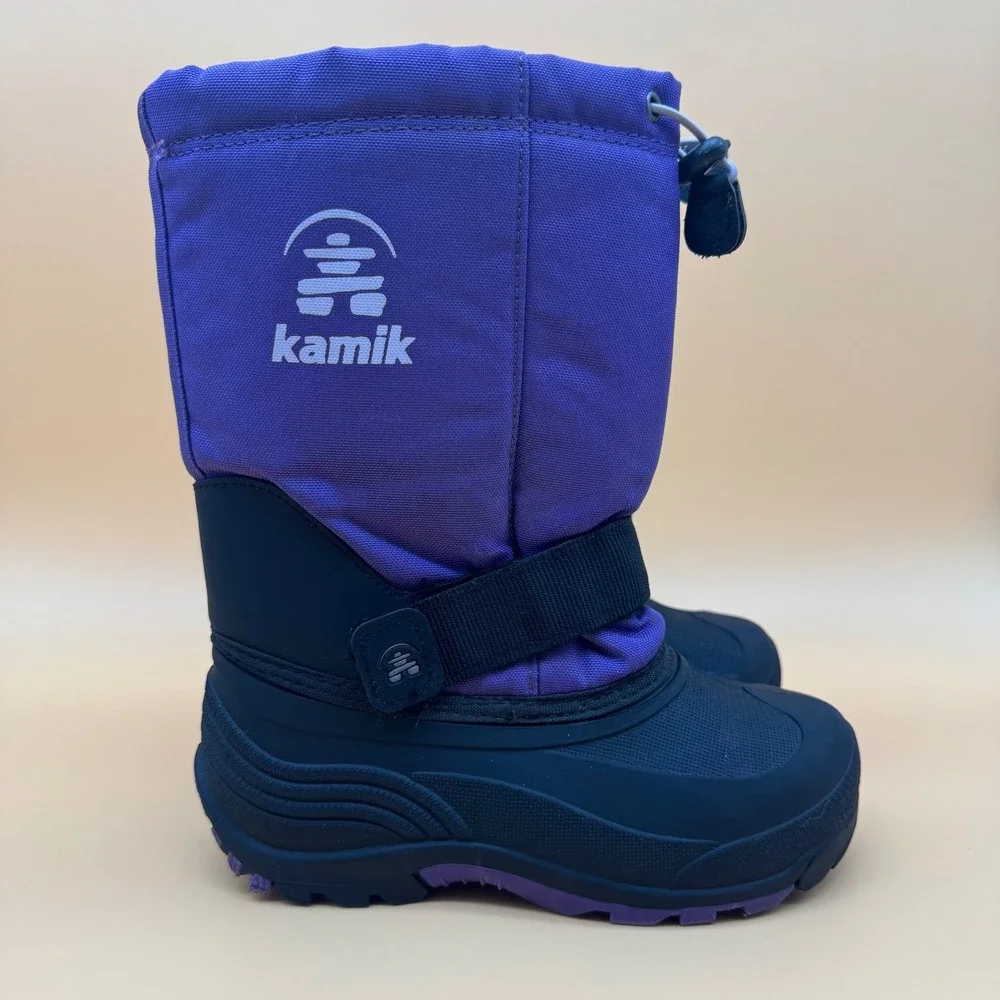 Kamik Kids‎ Purple Insulated Waterproof Snow Boots Size 2 (011)
